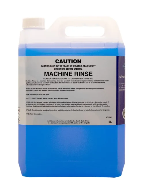 MACHINE RINSE